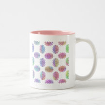 Tasse avec la conception multicolore