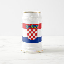 Tasse avec le drapeau de la Croatie
