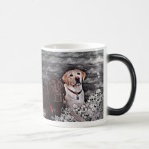 Tasse avec les laboratoires adorables
