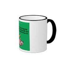 Tasse baguée d'humour de banque