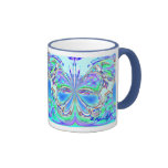 Tasse bleue de papillon par M.Light