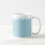 Tasse bleue de pixels