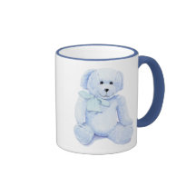 Tasse bleue d'ours de nounours