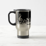 Tasse brouillée personnalisée de voyage de notes m