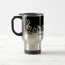 Tasse brouillée personnalisée de voyage de notes m