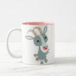 Tasse caracolante de chèvre de bande dessinée mign tasses