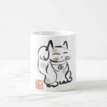 Tasse chanceuse de chat de Maneki Neko