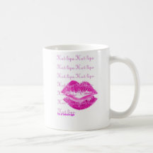 Tasse chaude de lèvres