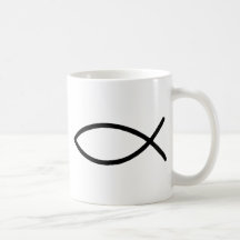 Tasse chrétienne de poissons
