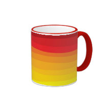 Tasse colorée de rayures