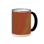 Tasse. Conception - effet rouge-brun de remous
