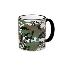 Tasse concrète en verre de Camo de jungle