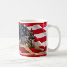 Tasse d'Américain de berger allemand