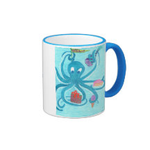 Tasse d'anniversaire de poulpe