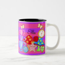 Tasse d'anniversaire du pays des merveilles tasses