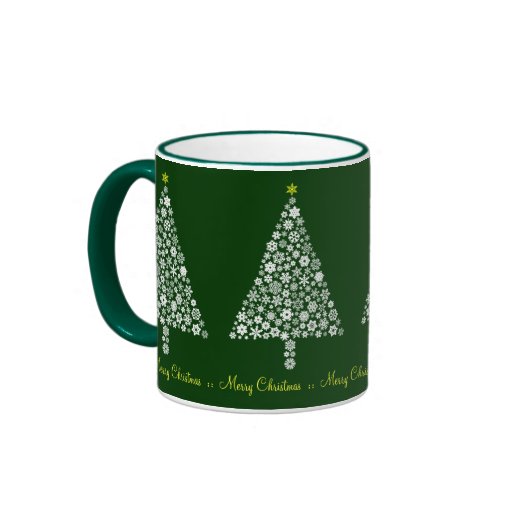 Tasse d'arbre de Noël de flocon de neige