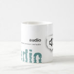 Tasse d'audio de substance de conception