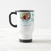 Tasse de bébé avec la stat importante de naissance