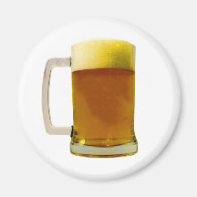Tasse de bière aimant pour réfrigérateur