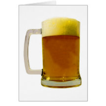 Tasse de bière cartes de vœux
