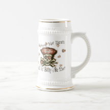 Tasse de bière de sépia de pirate de Saint-Valenti