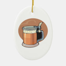 Tasse de bière décoration de noël