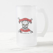 Tasse de bière givrée par déchets de gisement de p
