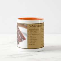 Tasse de cadeau : de cinq minutes recette de gâtea