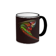 Tasse de café abstraite de caméléon