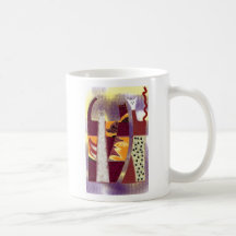 tasse de café abstraite de chats