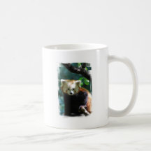 Tasse de café adorable de panda rouge
