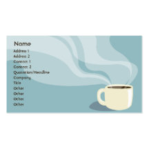 Tasse de café - affaires cartes de visite professionnelles