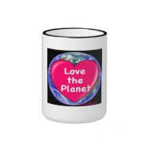 Tasse de café "aimez planète"