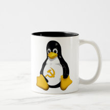 Tasse de café communiste de pingouin (Linux)