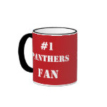 Tasse de café cramoisi et blanc de la fan #1