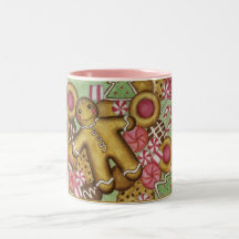 Tasse de café de bonhomme en pain d'épice de biscu