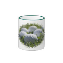 Tasse de café de boules de golf