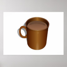Tasse de café de Brown Posters