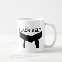 Tasse de café de ceinture noire d'arts martiaux
