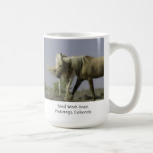 Tasse de café de cheval sauvage - couronne de lava