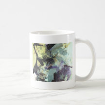 tasse de café de collage d'encre