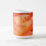 Tasse de café de conception de rose de pêche
