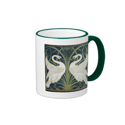 Tasse de café de cygnes