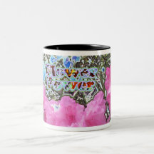 Tasse de café de flower power