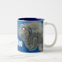 Tasse de café de lamantin d'ami