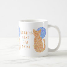 Tasse de café de maman du chat du monde mignon d'a