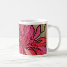 Tasse de café de Noël de poinsettia de Nouveau d'a