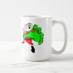 Tasse de café de Père Noël de zombi