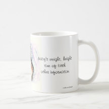 tasse de café de pieds de bébé