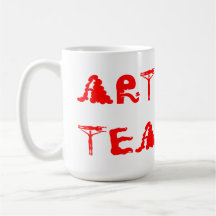 Tasse de café de professeur d'art